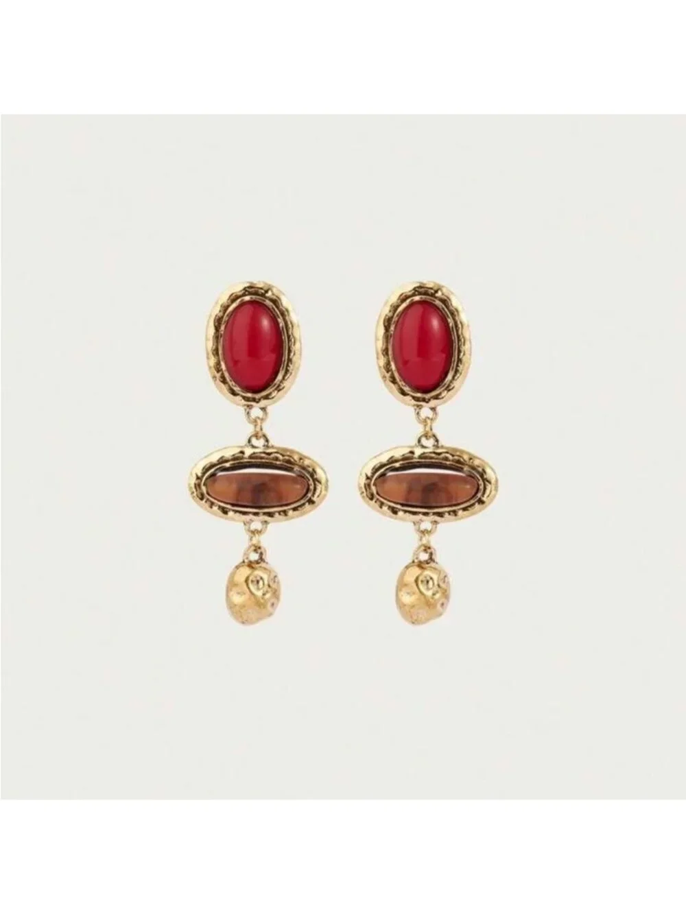 Stone drop Dangle Earrings Q929